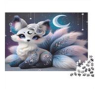 Fox Star Moon 1000pcs Jigsaws for Adults, Premium Cardboard, Moon Fox Pair, Challenging Puzzle, Mental Workout Leisure Activity, Boosts Memory & Patience for All Lovers 70x50cm/1000pcs