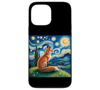 Fox Starry Night Van Gogh Dreamy Animal Night Sky Case for iPhone 13 Pro Max