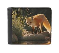 Fox Stone River Classic Mens Wallets Women Slim Bifold Wallet Card Holder for Front Pocket