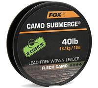 Fox Submerge Camo Lead Free Woven Leader - Leader Line, Load Capacity: 40 lbs/18 kg