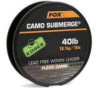 Fox Submerge Camo Lead Free Woven Leader - Leader Line, Load Capacity: 40 lbs/18 kg