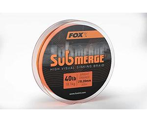 FOX Submerge High Visual Sinking Braid, Orange, 300m 0.20mm