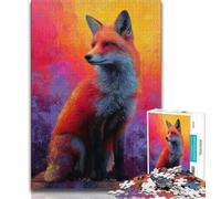 Fox Sunset 1000 Piece Jigsaw Puzzles for Adults,Challenging Family Activity Games DIY Toy for Home Wall Decor Gifts (75x50cm)