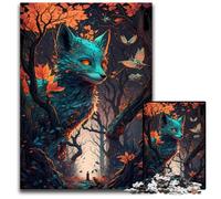 Fox Supernatural Forces 1000-Piece Jigsaw Puzzle Jigsaw Puzzles for Adults Challenging Brain Teaser - Relaxing Toy for Teenagers 50x75CM/19.68x29.52inch