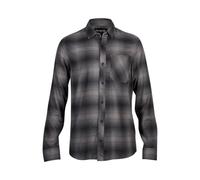 Fox Survivalist Flannel Shirt in Black Button Up Long Sleeve Casual