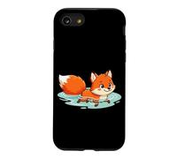 Fox Swimming Pool Summer Funny Cute Forest Vacation Case for iPhone SE (2020) / 7/8