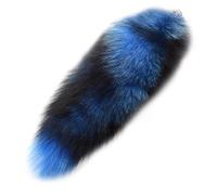Fox tail keychain Car hanging ornament Soft Fluffy with gradient color | Suitable for animal costumes Stylish accessory Handbag accessory Pet toy