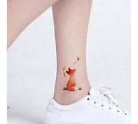 Fox Tattoo Stickers Temporary Tattoos Fake Tattoo Cute Long-Lasting Waterproof Male Long-Lasting Female Small Fresh Ankle Animal