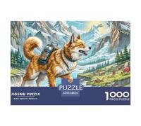 Fox Terrier 1000 Pieces Jigsaw Puzzles For Adults Family Challenge Toys Stress Relieving Entertainment Cultivate The Spirit of Teamwork for Men, Women, Elders, Seniors 38x26cm/1000pcs