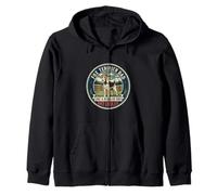 Fox Terrier Dad Like A Regular Dad But Cooler Dog Dad Zip Hoodie