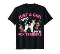 Fox Terrier Dog Lover Just A Girl Who Loves Fox Terriers T-Shirt