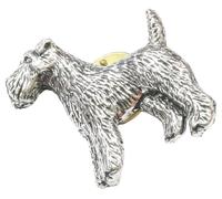 Fox Terrier Lapel Pin Badge In Velvet Pouch Or Gift Box With Free Engraving 143