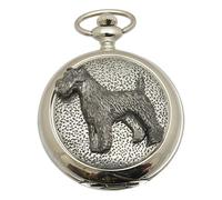 Fox Terrier Pocket Watch Pewter Fronted Quartz Personalised Gift 143