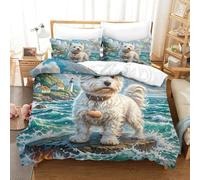 Fox Terrier Three-dimensional Printing Bedding Bedding Ensemble Fox Terrier Duvet Cover Superior Microfiber Pillow Slip Included Soft And Easy to Maintain Double(200x200cm)