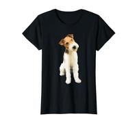 Fox Terrier Wire Value Graphic T-Shirt, Women, Black, L