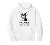 Fox Terriers Make Me Happy | Funny Smooth Fox Terrier Lover Pullover Hoodie