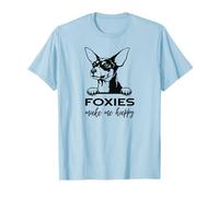 Fox Terriers Make Me Happy | Funny Smooth Fox Terrier Lover T-Shirt