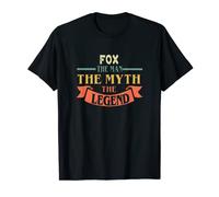 Fox The Man The Myth The Legend Custom Name Tee T-Shirt