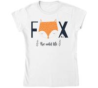 Fox The Wild Life Cute Fox Portrait Women's T-Shirt White X-Large