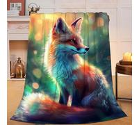 Fox Throw Blanket Fox Gifts for Kids Girls Boys Adults Women Men Soft Cozy Warm Plush Fluffy Fuzzy Fleece Blanket Decor 40''X50''