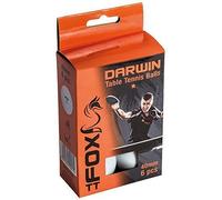 Fox Tt Darwin 1 Star Table Tennis Sports Ping Pong 40mm Plastic Balls Pack Of 6