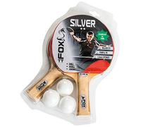 Fox TT Silver 2 Star Table Tennis Set - Red