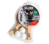 Fox Tt Silver 2 Star Table Tennis Set Beige/red/white (One Size)