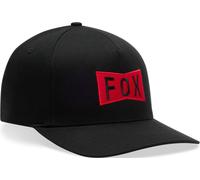 FOX Typeface Flexfit Cap, black-red, size L XL for Men