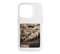 Fox UFO Field Report Funny Vintage Strange Sighting Case for iPhone 14 Pro