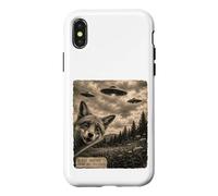 Fox UFO Field Report Funny Vintage Strange Sighting Case for iPhone X/XS