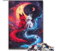 Fox Under The Moon 2000 Piece Jigsaw Puzzle for Adults Teens, Art Interesting Stress Reduction Wishlist with Santa Claus for Age 14 (70x100cm)