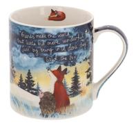 Fox Under The Moon Boxed Ceramic Coffee Mug, A Wonderful Friend Sentimental Art Tea Mug