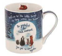Fox Under The Moon Boxed Ceramic Coffee Mug, Grateful Sentimental Art Tea Mug