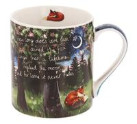 Fox Under The Moon Boxed Ceramic Coffee Mug, Love Always Sentimental Art Tea Mug