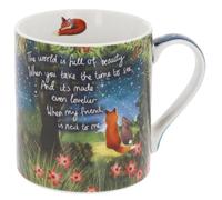 Fox Under The Moon Boxed Mug Beautiful Friend