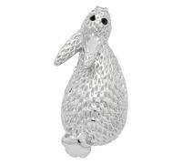 Fox Under The Moon Friendship Pin, Friends, Love, Hope, Being There and the Little Things, Silver Plated Badge with Message Card by Stacey McNeill (When you are apart)