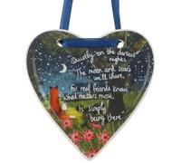 Fox Under The Moon Hanging Heart Real Friends by Stacey McNeill | Stacey McNeill Artwork, Hanging Heart, Fox Design, Decorative Collection