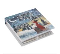 Fox Under The Moon Memo Block and Pen - Believe | Memo Block, Includes Pen, Desk Accessory