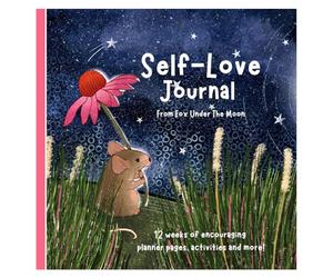Fox Under The Moon Self-Love Journal, 12-Week Mindfulness Planner, Paperback, Weekly Encouragement Pages with Mood Tracker and Coloring Activities