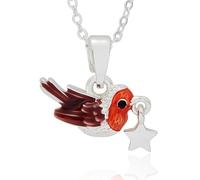 Fox Under The Moon Silver Plated Necklace, Friends, Little Hug, Friendship, Little Things and Shining Light - Friendship gift on a Message Card by Stacey McNeill