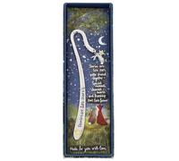 Fox Under The Moon Silver Plated Sentiment Bookmark - Inspirational Quote Gift with Charm - Friendship & Life Message - Stacey McNeill (Stories are Like Stars)