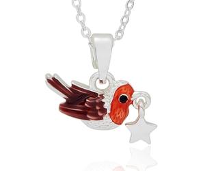 Fox Under The Moon “Sometimes It’s the Little Things” Silver Plated Necklace - Robin & Star Pendant Sentimental Gift - Loved Ones Jewellery by Stacey McNeill