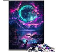 Fox Under The Planet Jigsaw Puzzles for Adults, Pattern Assembly Deal As Gifts for The Whole Family Suitable for And 14 26x38cm