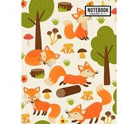 Fox Unlined Notebook: Fox Unlined Plain Notebook / Journal / Sketchpad | 110 Pages | 8.5 x 11