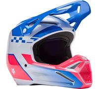 FOX V1 Collect Motocross Helmet, pink-blue, size M for Men