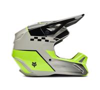 FOX V1 Collect Motocross Helmet, black-grey-yellow, size L for Men