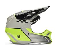 FOX V1 Collect Youth Motocross Helmet, black-grey-yellow, size S
