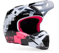 FOX V1 Digi Image Motocross Helmet, black-pink, size L for Men