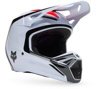 FOX V1 Flow MIPS Motocross Helmet, white-red, size 2XL for Men