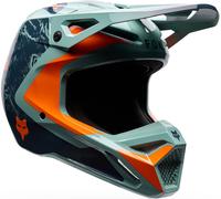 FOX V1 Image Print Motocross Helmet, red, size XL for Men